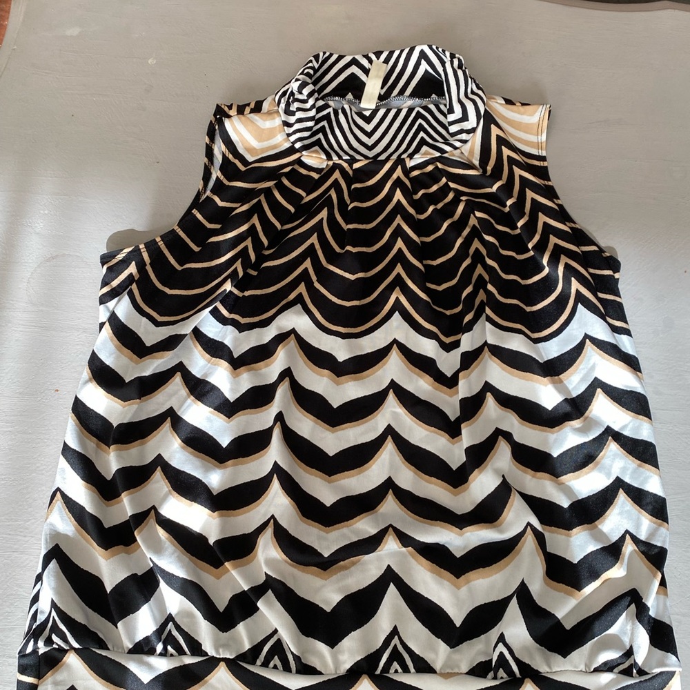 Multicolored patterned blouse